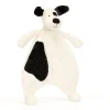 Jellycat Bashful Black & Cream Puppy Comforter