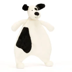 Jellycat Bashful Black & Cream Puppy Comforter
