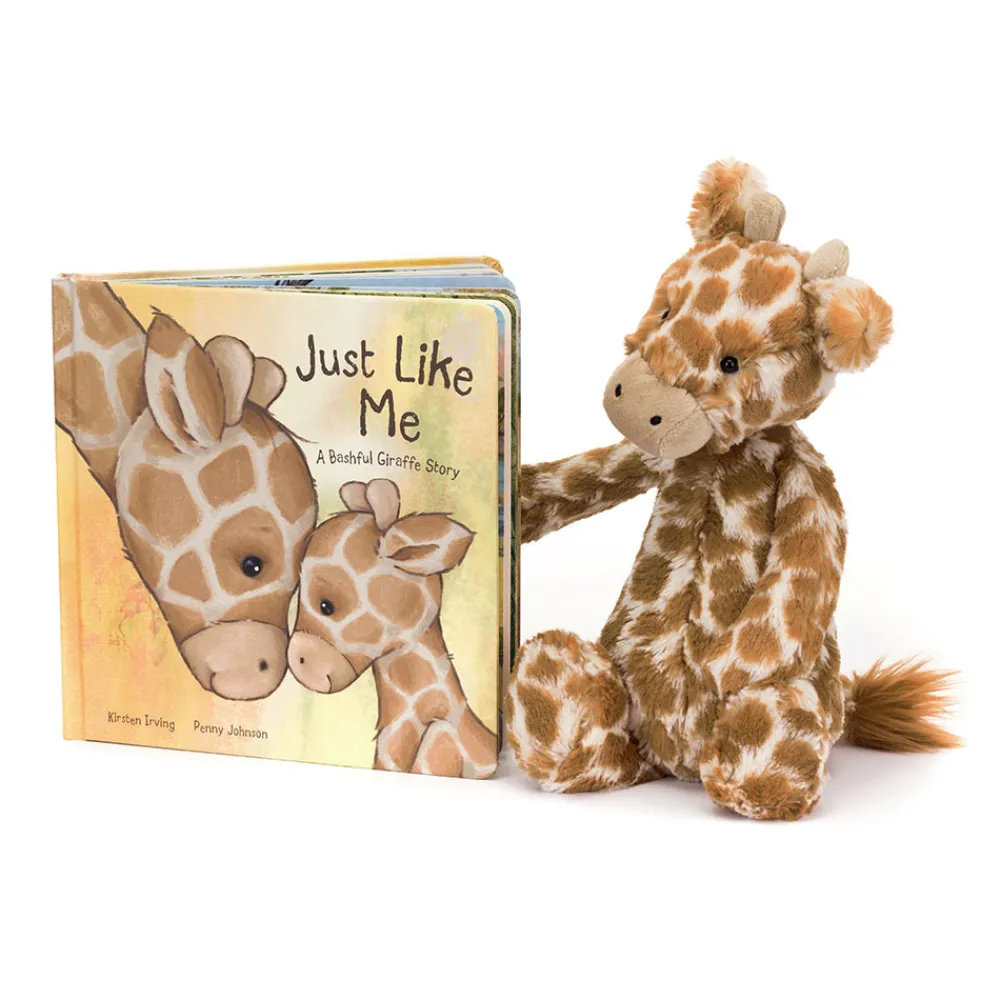 Jellycat Just Like Me Book and Bashful Giraffe Medium