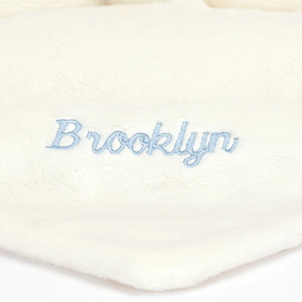 Jellycat Personalised Bashful Black & Cream Puppy Soother