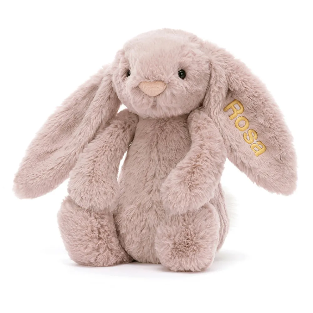 Jellycat Personalised Bashful Luxe Bunny Rosa Medium